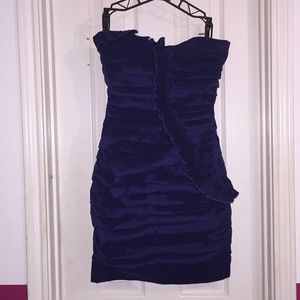 Navy stretchy blue cocktail dress